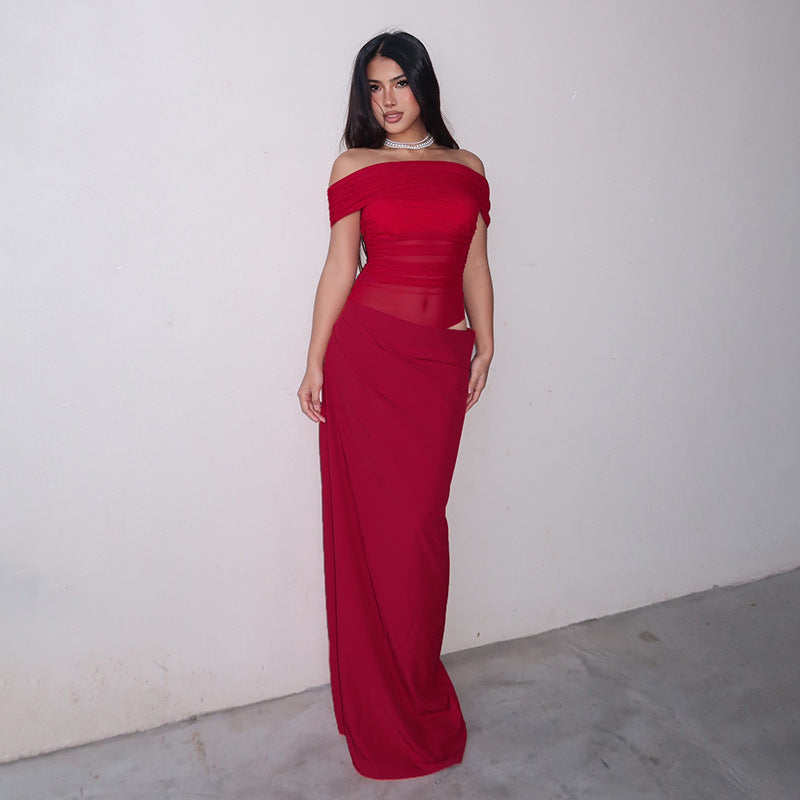 Emily | Sunset Drape Dress