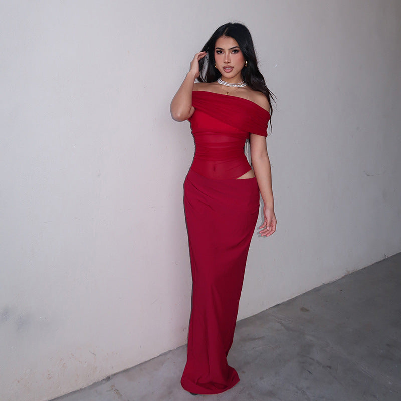 Emily | Sunset Drape Dress