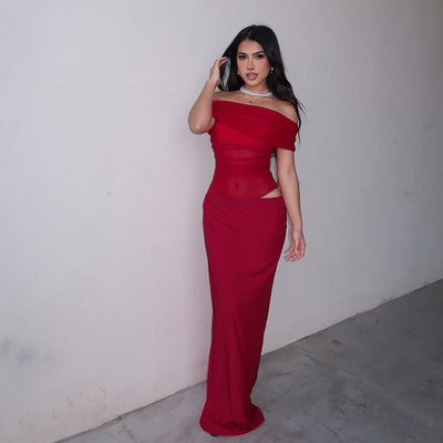 Emily | Sunset Drape Dress