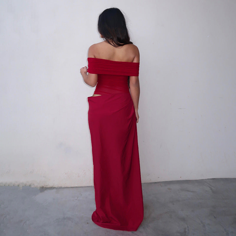 Emily | Sunset Drape Dress