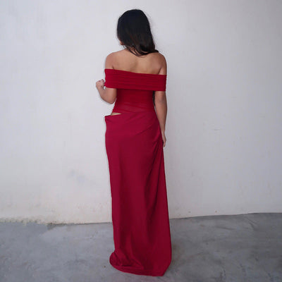 Emily | Sunset Drape Dress