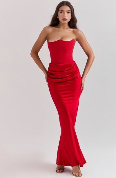Alicia | Polished Satin Gown