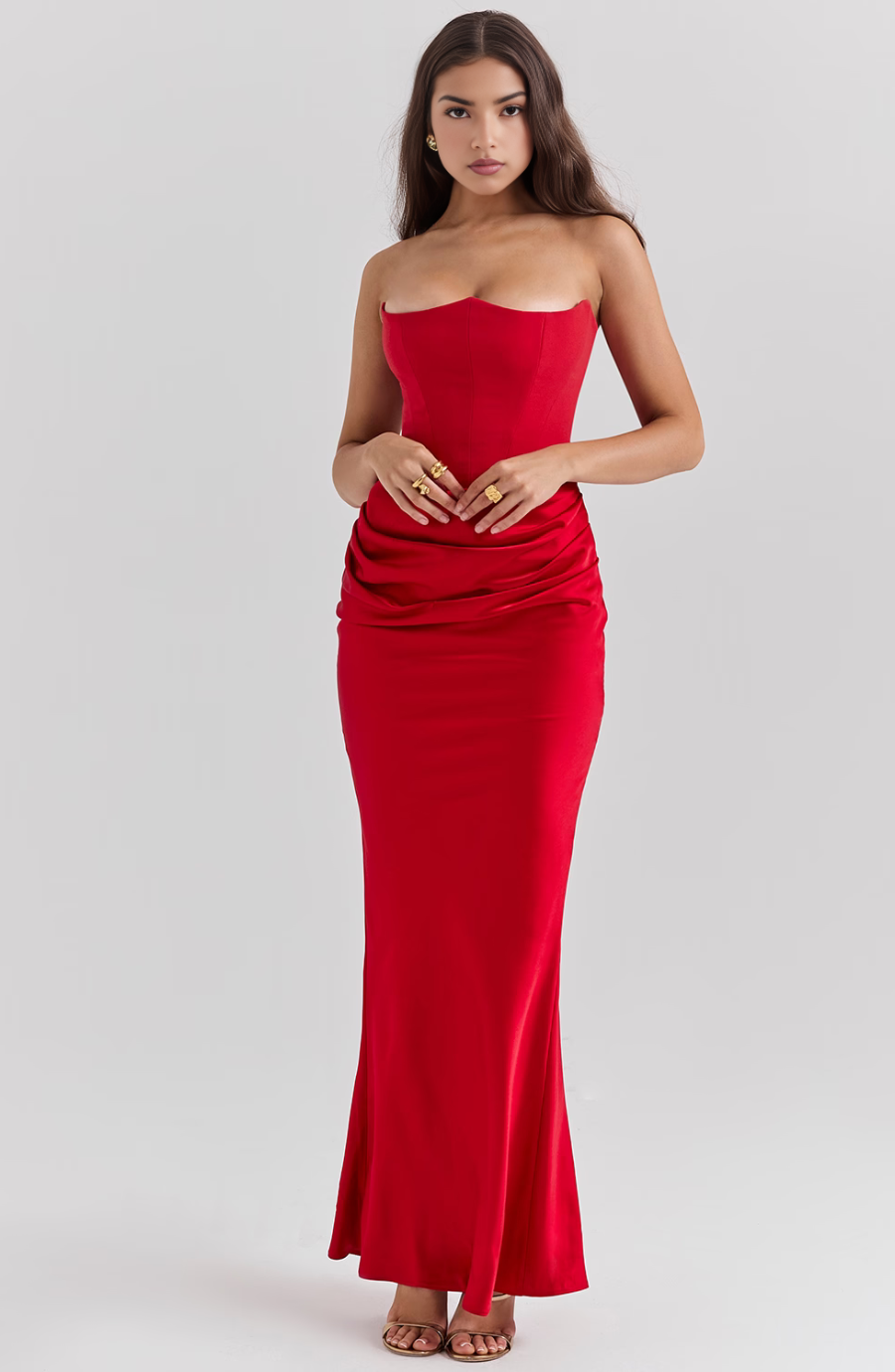 Alicia | Polished Satin Gown