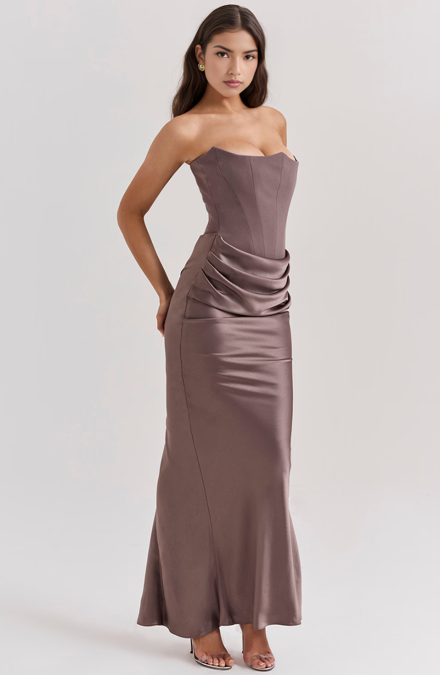 Alicia | Polished Satin Gown