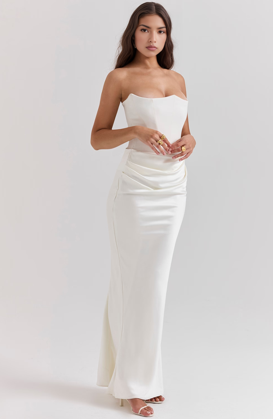 Alicia | Polished Satin Gown
