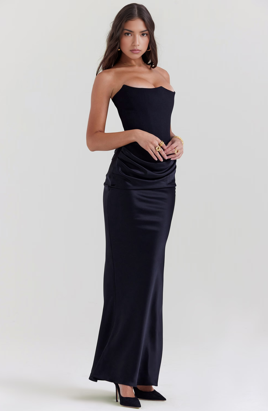 Alicia | Polished Satin Gown