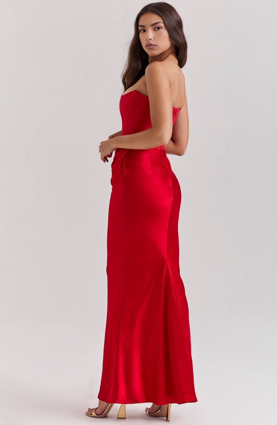 Alicia | Polished Satin Gown