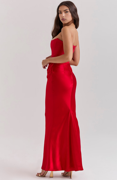 Alicia | Polished Satin Gown