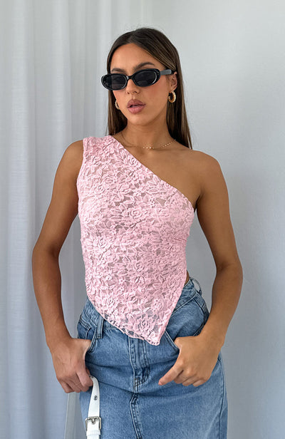 Julia | One Shoulder Lace Top
