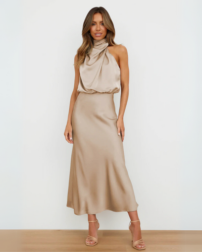 Quinn | Sahara Drape Dress