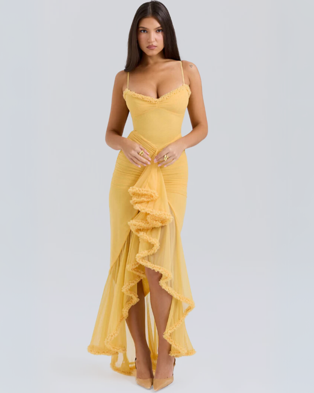 Roma | Romantic Ruffle Dress