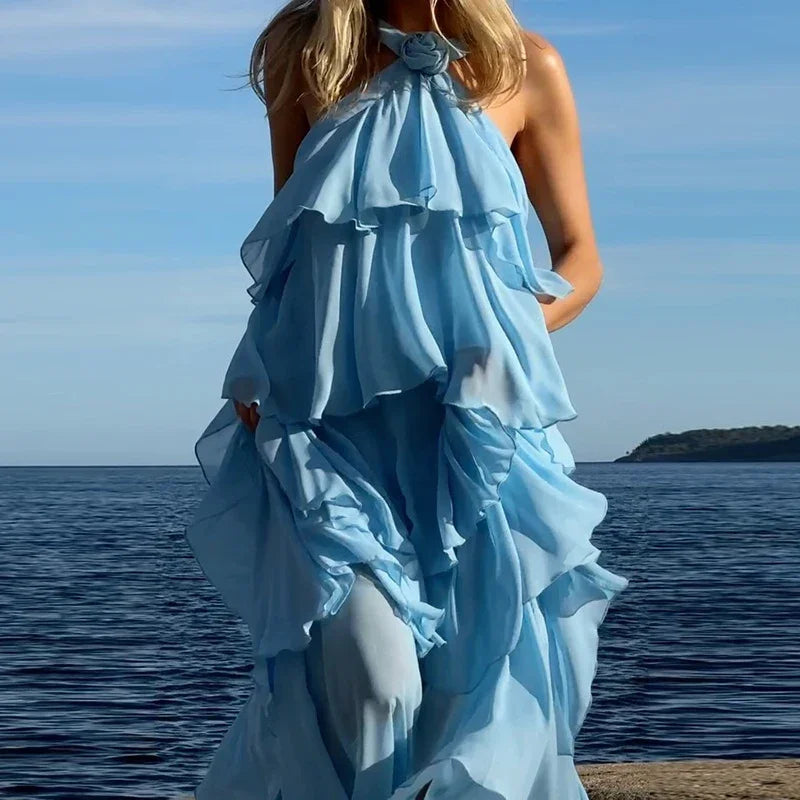 Victoria - Chiffon Bloom Dress