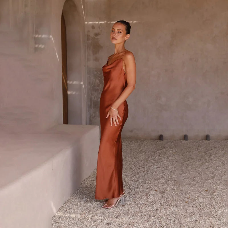 Zora | Radiant Satin Gown
