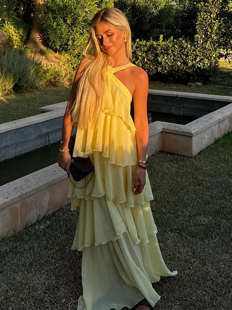 Victoria - Chiffon Bloom Dress