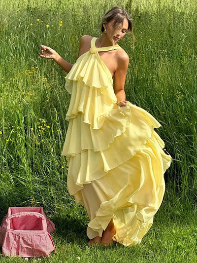 Victoria - Chiffon Bloom Dress