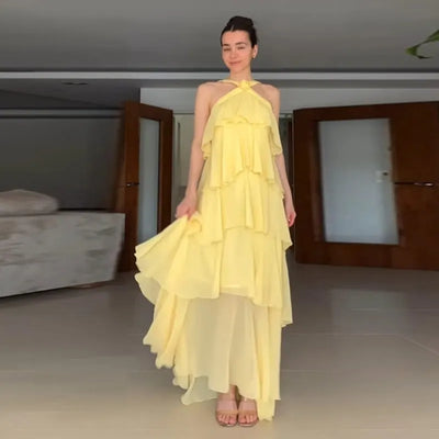 Victoria - Chiffon Bloom Dress
