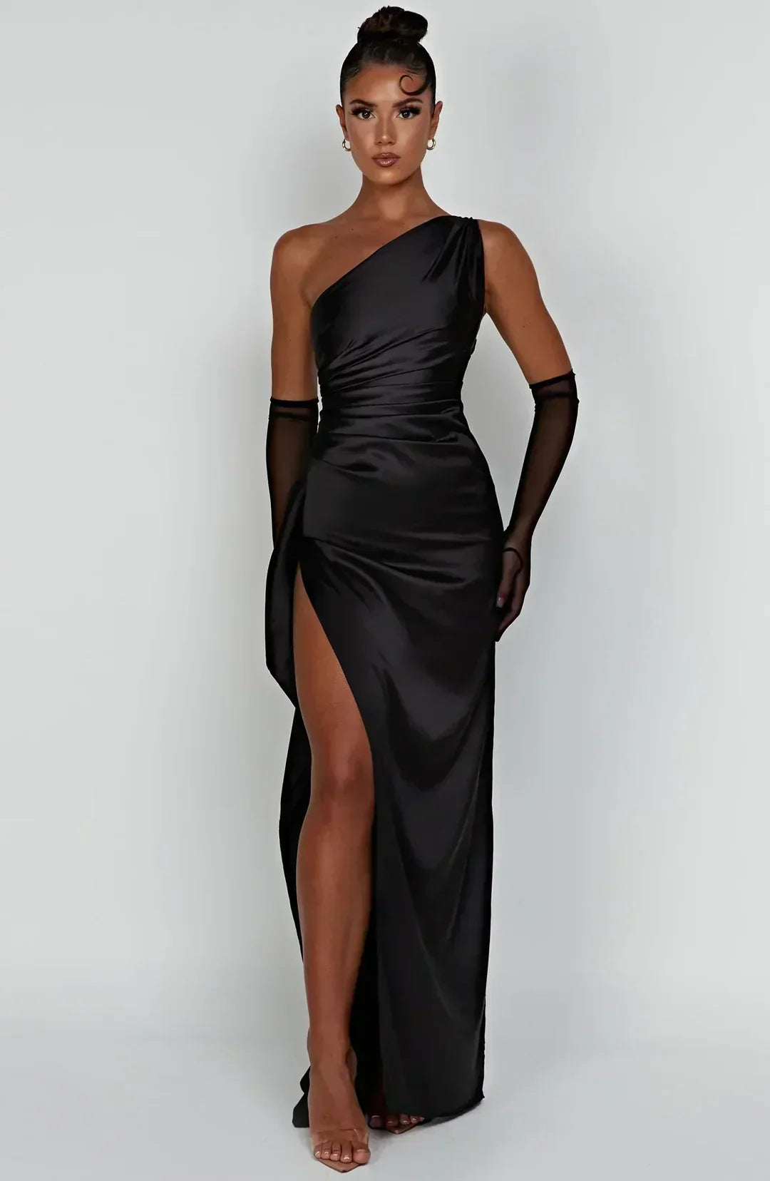London | Drape Satin Gown