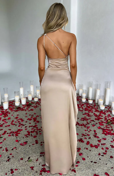 London | Drape Satin Gown