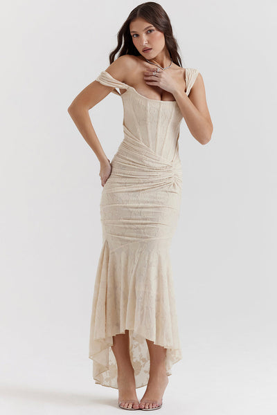 Lilia | Regal Draped Dress