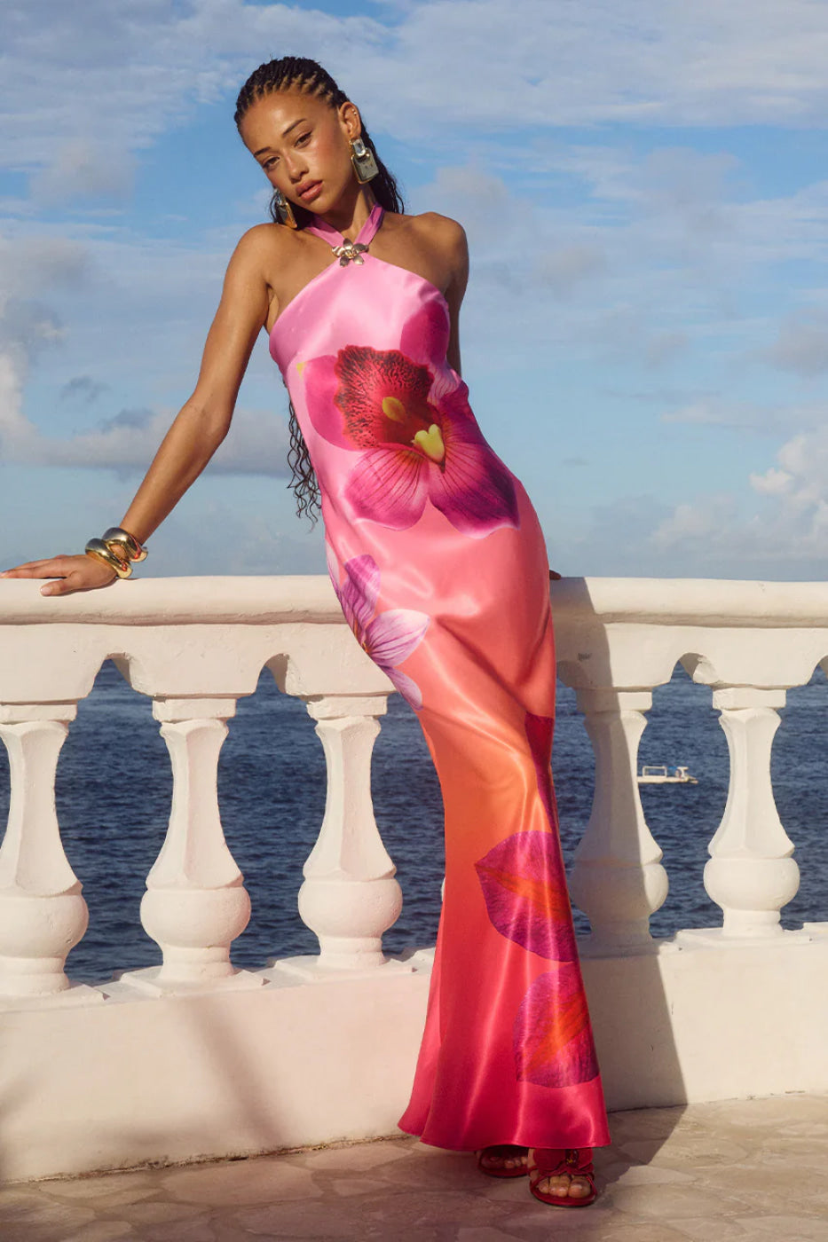 Liora - Magenta Maxi Dress